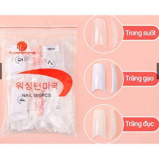 Móng tip hàn móng nối hàn không khấc túi 500 móng