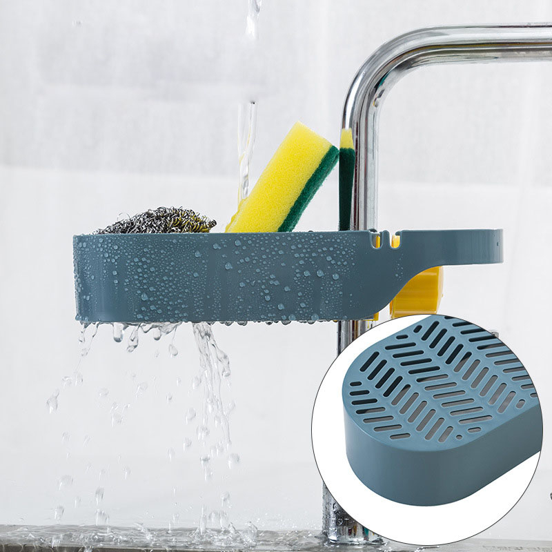 Kệ Để Đồ Rửa Chén Bát Đa Năng Có Chỗ Treo Khăn Thông Minh Khay Để Đồ Rửa Chén Bát KRB1 DL TECH