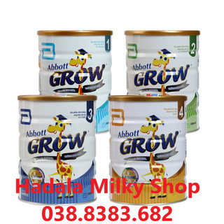 Sữa bột abbott grow 1, 2, 2+, 3, 3+, 4, 6+ 900g đủ loại