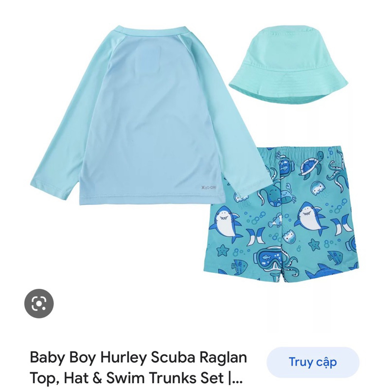 Set bơi 3 chi tiết bé trai