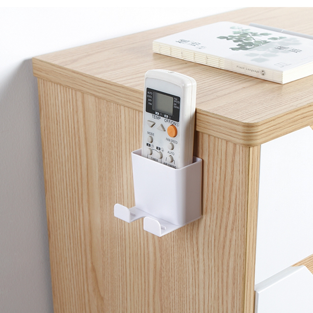 Giá đỡ Hộp để điện thoại remote điều khiển và cố định dây sạc khi sạc treo đồ dán tường GDT2 DL TECH