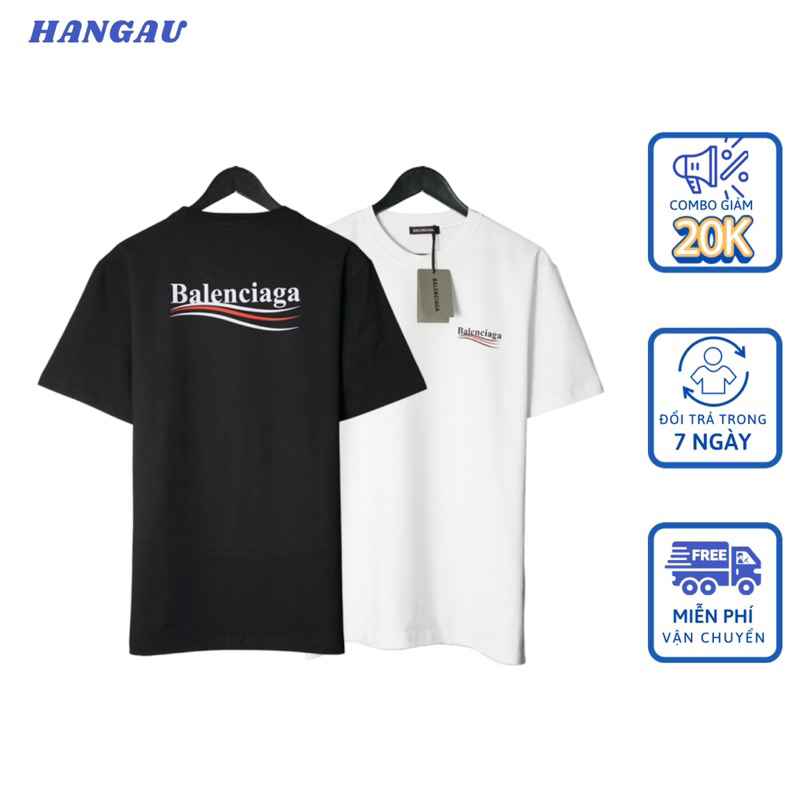 Áo Balen Wave T-Shirt 💙FREESHIP💙Hàng Siêu Cấp - Đồ Đôi Nam Nữ Unisex