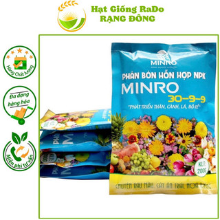 Phân bón hỗn hợp npk minro 30-9-9+te phát triển thân, cành, lá, rễ