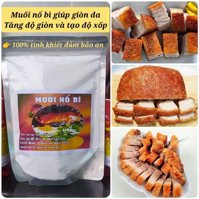 1Kg Muối Nổ Bì Giòn Da