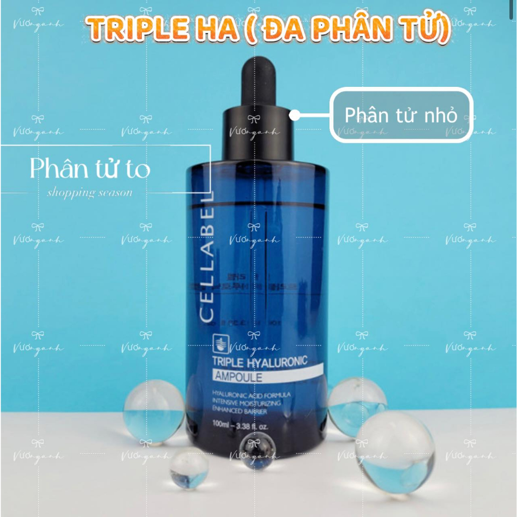 SERUM HA PHÂN TỬ KÉP 100ML KẾT HỢP HA PHÂN TỬ TO + PHÂN TỬ NHỎ