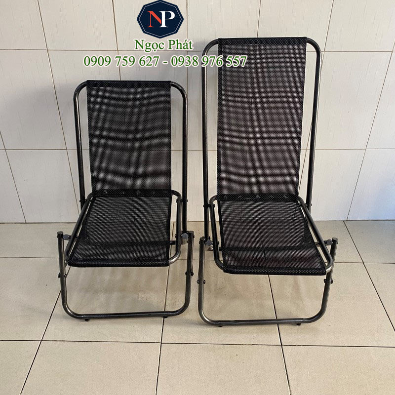 Ghế Sắt Xếp Chất Lượng Loại 1 - Đa Năng Gấp Gọn Dùng Ngồi Trà Sữa, Cafe, Quán Ăn, Câu Cá BH 12 Tháng