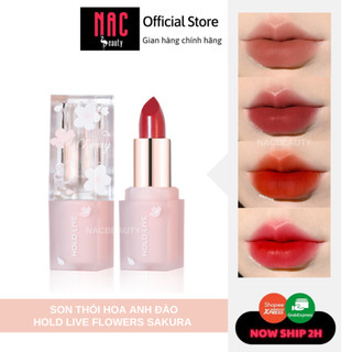 Son thỏi hold live hoa anh đào flowers sakura hl549 - holdlive - nac beauty