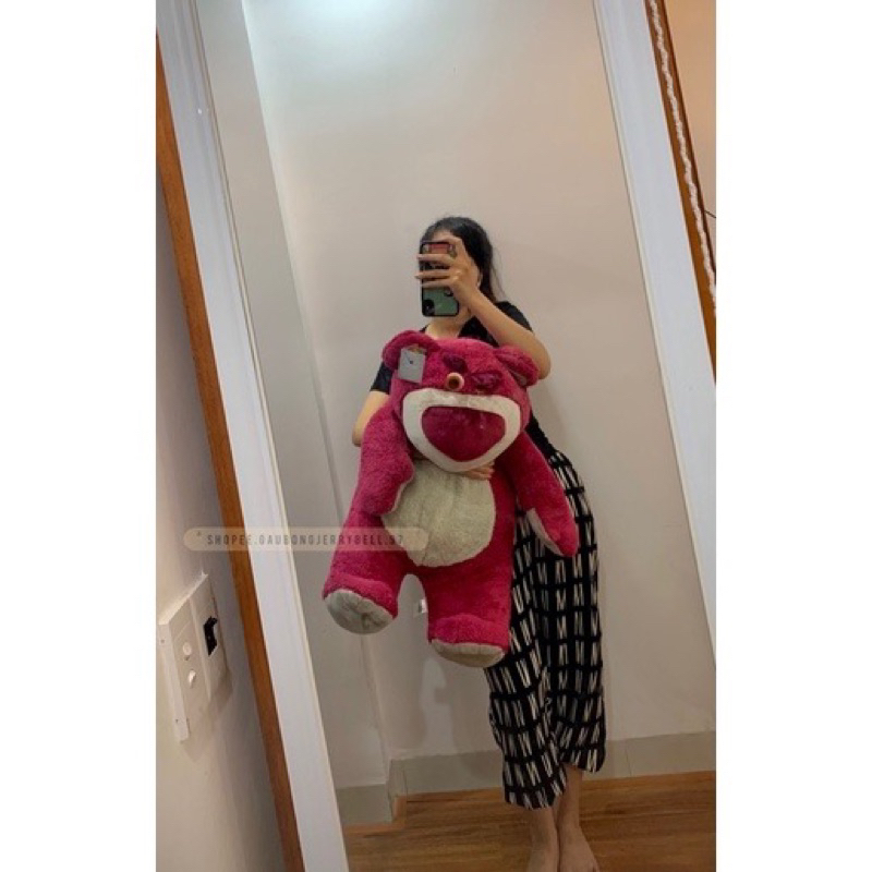 Gấu bông thơm dâu tây Lotso Bear ToyStory3 chính hãng Disney tặng kèm túi hãng