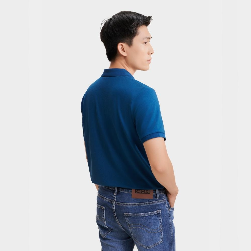 Áo Polo Satoshi Micro Pique SAPL85 nhiều màu tay ngắn có cổ chất Cotton co giãn tháng mát