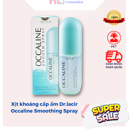 Xịt khoáng cấp ẩm Dr.LACIR Occaline Smoothing Spray, 130 ml, làm sach và cân bằng độ ẩm trên da, Myphamhanhluan | BigBuy360 - bigbuy360.vn