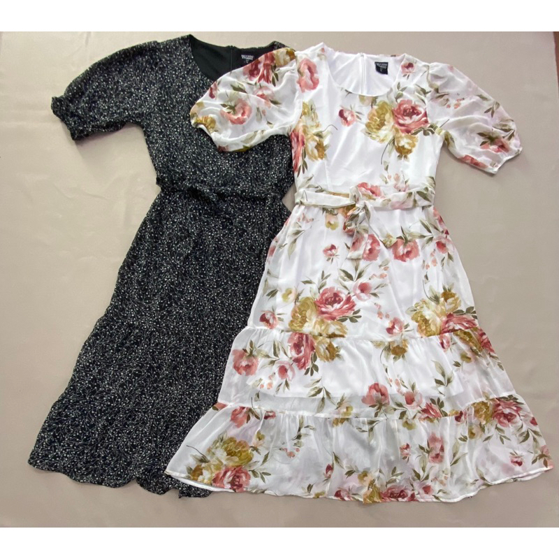 (D1500) Đầm voan dáng dài tay chun xuất khẩu (Size M, L, XL) - Thanh lý vnxk