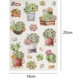 Sticker hoa cỏ giấy washi SSG008