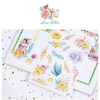 Sticker hoa cỏ giấy washi SSG008