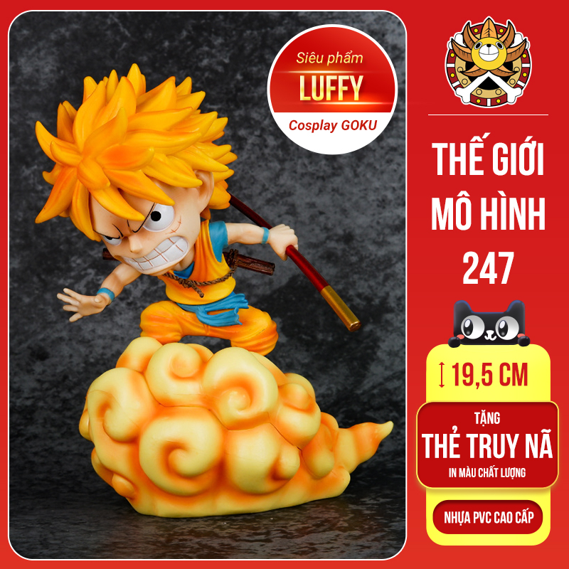 (Siêu phẩm) Mô hình Monkey D Luffy cosplay GOKU chất lượng từng góc nhìn