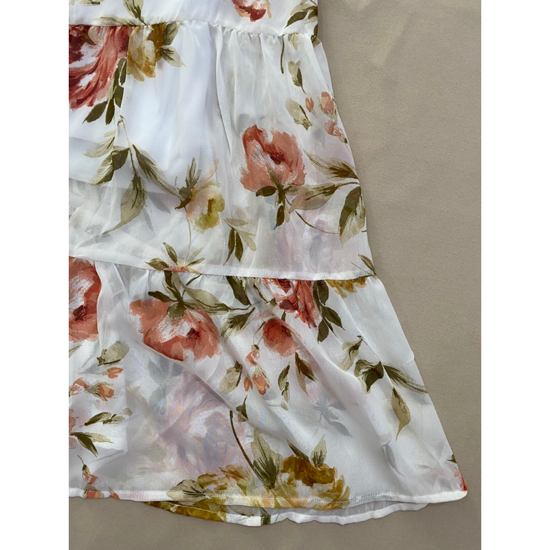 Đầm vải voan tay cánh tiên xuất khẩu  - Thanh lý vnxk