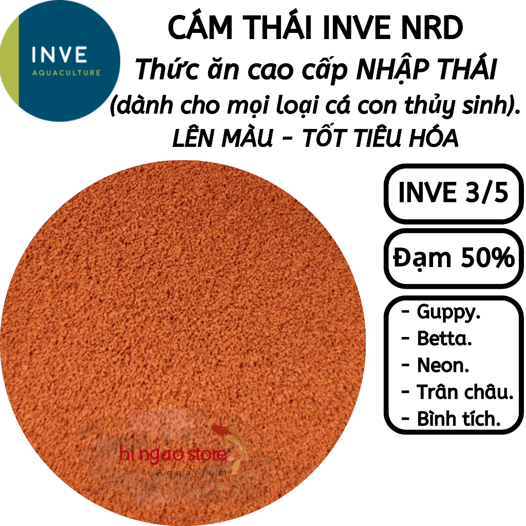 Cám Thái Inve NRD Gói 500G - Thức ăn cá cảnh | Hingaostore.