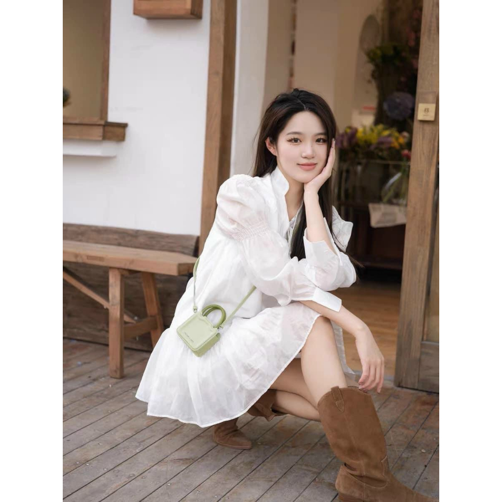 Túi nữ cê ka mini kèm dây đeo chéo fullbox hộp bánh quy siêu cưng làm quà tặng