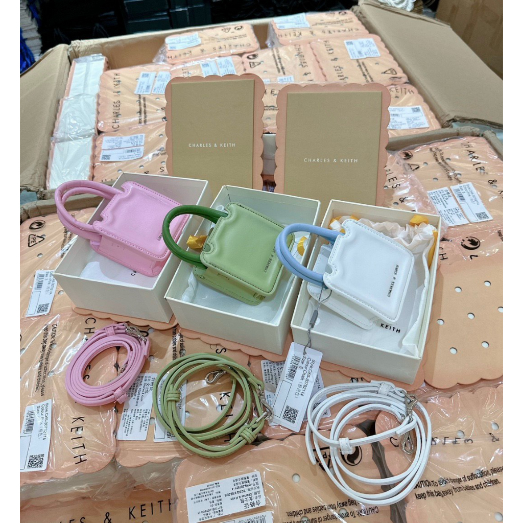 Túi nữ cê ka mini kèm dây đeo chéo fullbox hộp bánh quy siêu cưng làm quà tặng