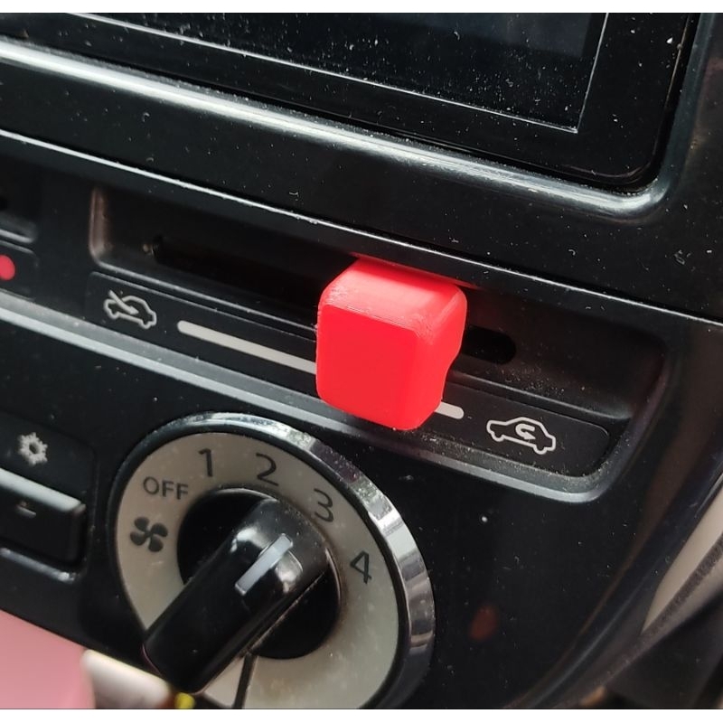 Bộ 2 nút nhựa chỉnh điều hoà, máy lạnh xe mitsubishi attrage mirage