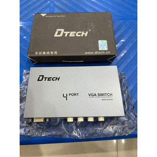 Bộ gộp tín hiệu vga 4 in 1 out - switch vga dtech dt 7034