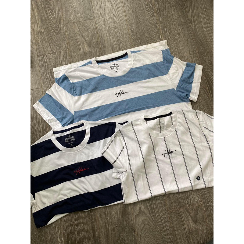 Áo thun t shirt Hollister kẻ ngang