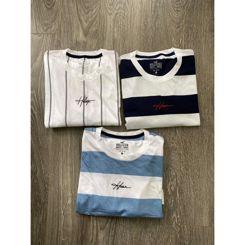 Áo thun t shirt Hollister kẻ ngang