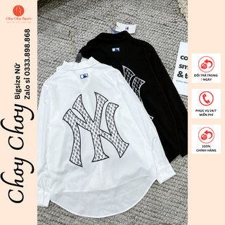 Sơ mi nữ form dáng rộng dài tay Bigsize, áo sơ mi công sở tay dài oversize NY Choy Choy Bigsize