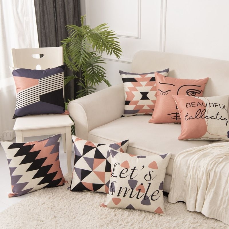 Gối decor, gối tựa lưng sofa trang trí nhà cửa quán cafe văn phòng kích thước 45x45cm