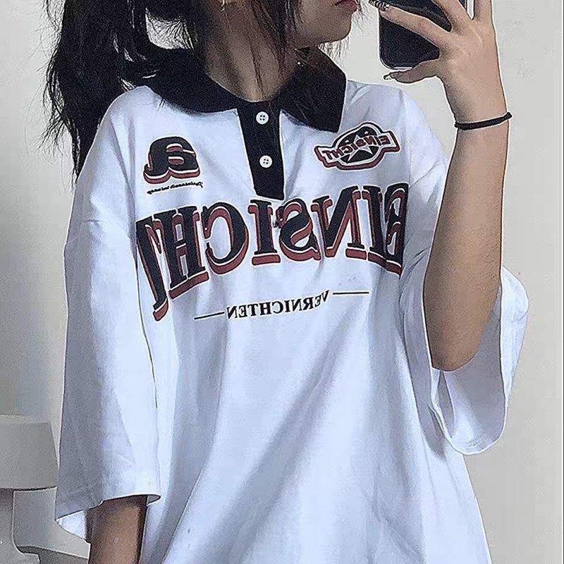 Áo polo form rộng tay lỡ - EIN 88