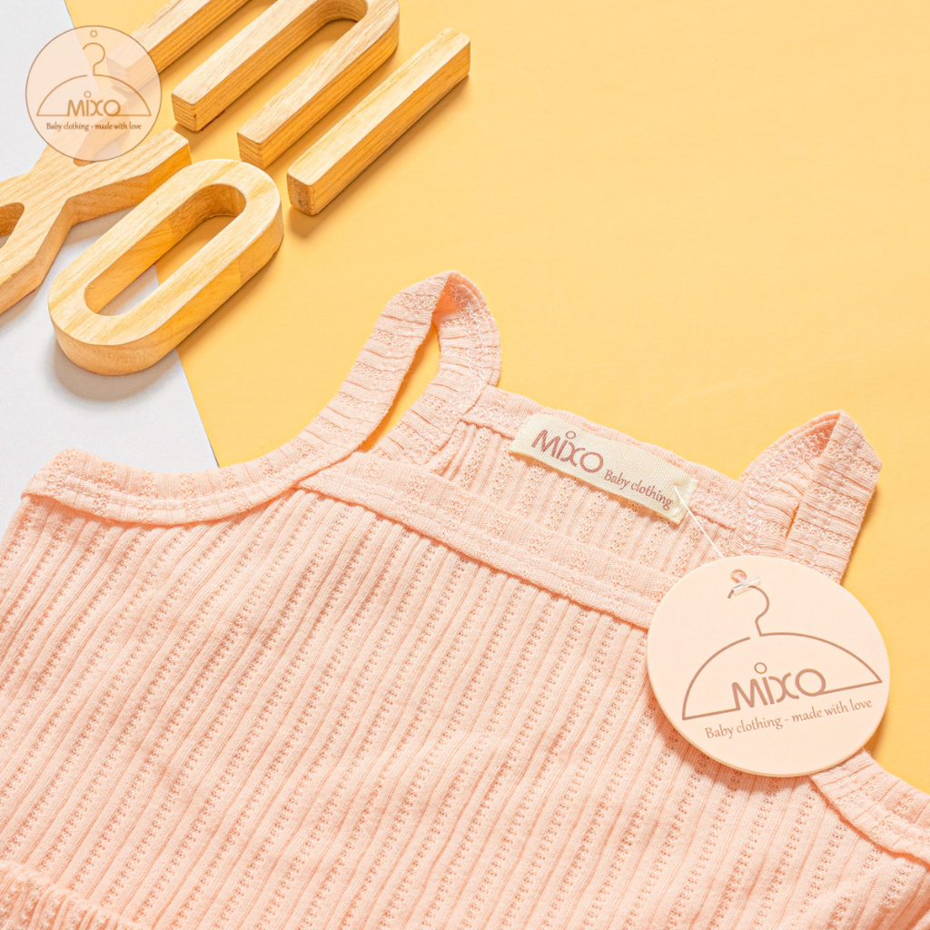 Bộ quần áo cho bé gái MIXOBABY bộ bé gái 2 dây mùa hè chất cotton mát mẻ mặc nhà, bé từ 0-5 tuổi 9-20kg