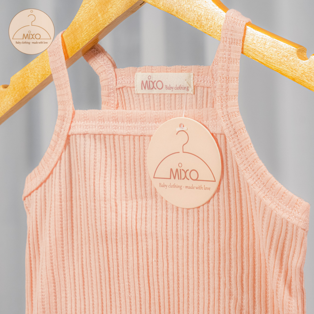 Bộ quần áo cho bé gái MIXOBABY bộ bé gái 2 dây mùa hè chất cotton mát mẻ mặc nhà, bé từ 0-5 tuổi 9-20kg