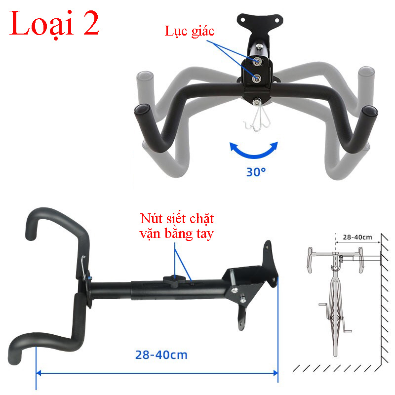 Giá treo xe đạp 017B