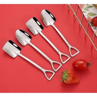 Set 4 thìa xẻng cao cấp inox 304 sáng bóng$