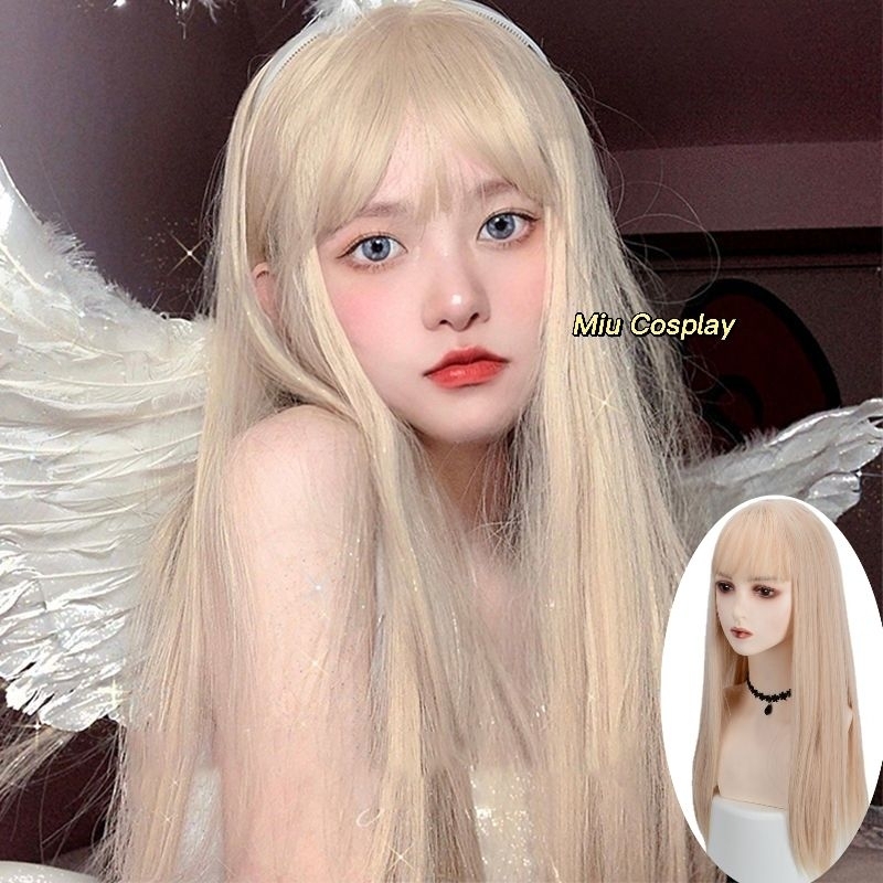 [Sẵn] Wig/Tóc giả nữ thiên thần quyến rũ màu trà - teen/lolita/cosplay Z8004/TT004 [Miu Cosplay]