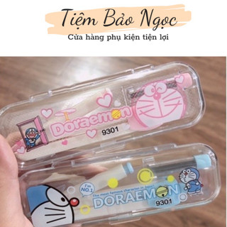 CompaCompa chì bấm - Compa chì kim Doraemon 9301 - Tặng kèm 1 hộp ruột chì