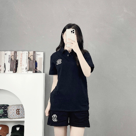 Áo Polo nam nữ MLB Basic nhiều màu Cotton cá sấu hàng xuất dư cao cấp phong cách Hàn Quốc