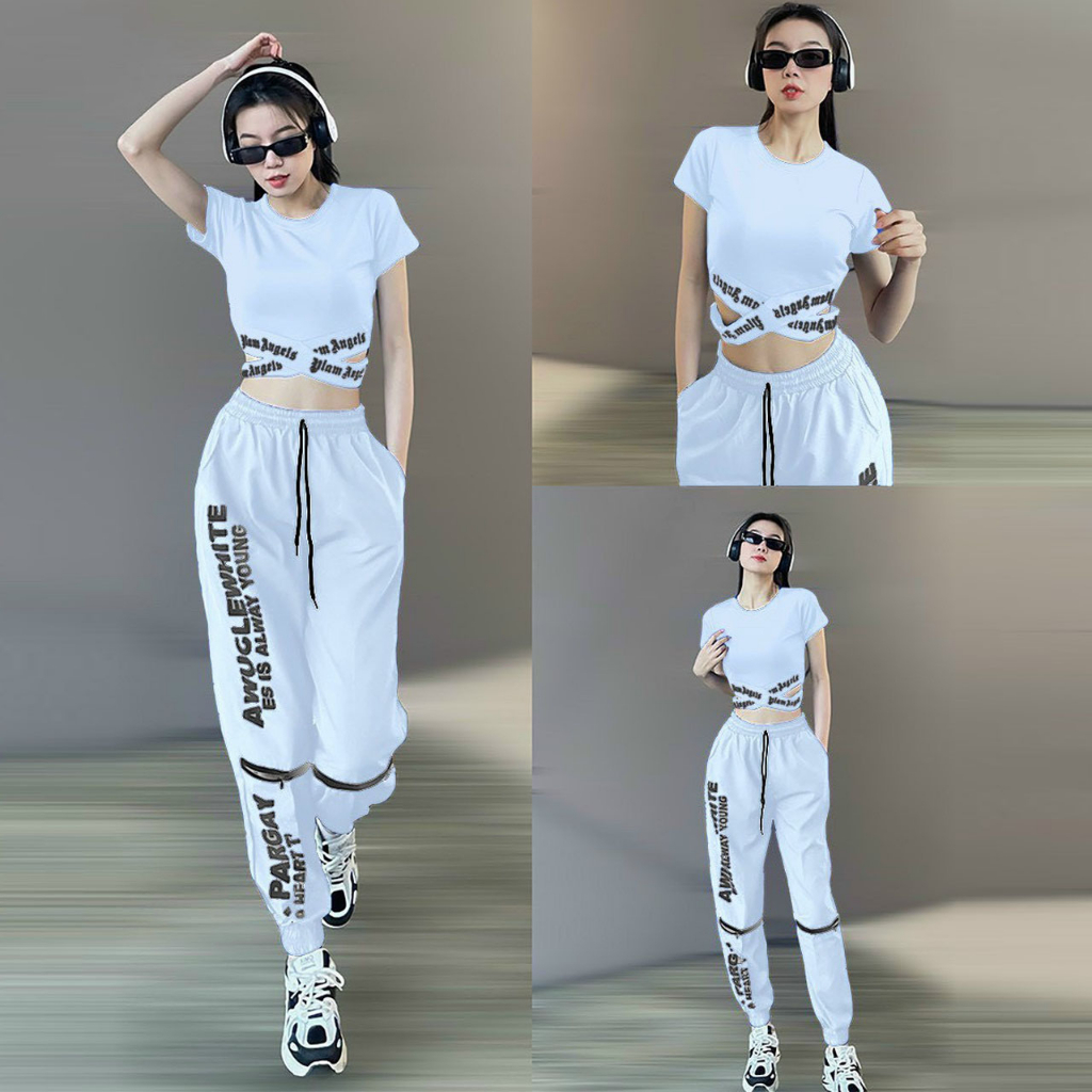 Quần jogger nữ Pargay chất gió cao cấp tập zumba, aerobic, gym, yoga, đi tập đi chơi cá tính