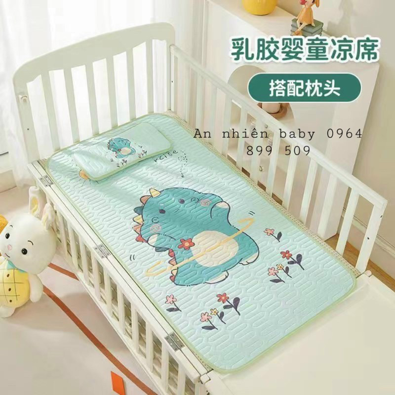 Chiếu điều hoà kèm gối cho bé 60-120cm-nằm êm mát cho bé