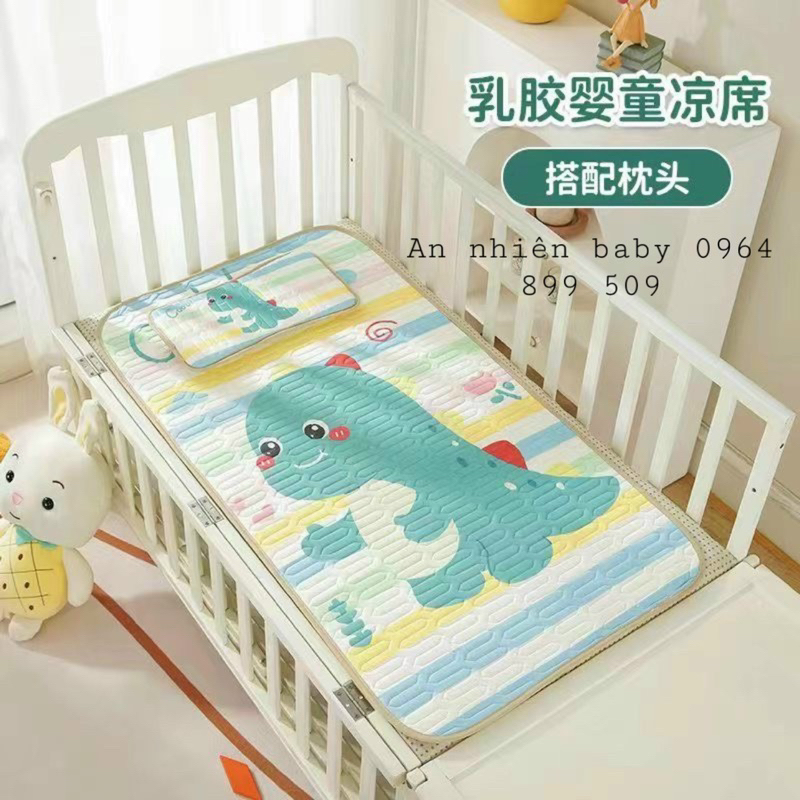 Chiếu điều hoà kèm gối cho bé 60-120cm-nằm êm mát cho bé