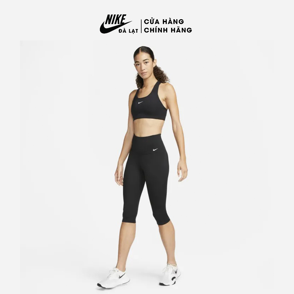 Quần lửng thể thao nữ Nike Women's Dri-FIT One High Rise Capri Tight - Black DV9025-010 Quần legging chính hãng