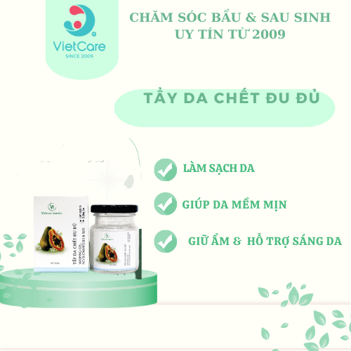 Tẩy da chết đu đủ VIETCARE/sạch da, sáng mịn/ bảo vệ da khỏi tác nhân gây hại/