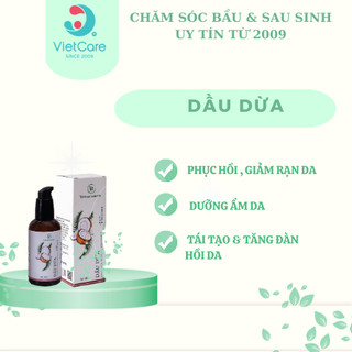 Dầu dừa Vietcare/ giữ ẩm, mịn da/ hỗ trợ giảm rạn