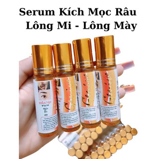 Serum dạng chai lăn bôi kích thích mọc lông mày - mi và râu genive thái lan 10ml