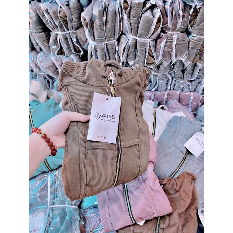 Áo Khoác Nón tăm nhung chuẩn mã Quảng Châu  cao cấp❌KO PHẢI GÂN MỎNG❌