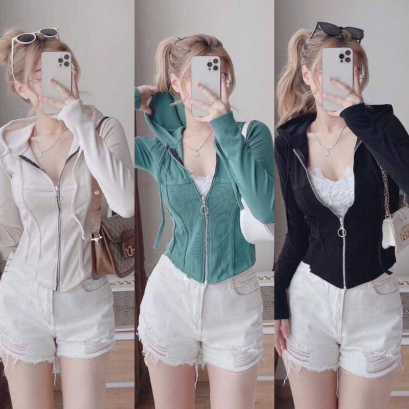 Áo Khoác Nón tăm nhung chuẩn mã Quảng Châu  cao cấp❌KO PHẢI GÂN MỎNG❌