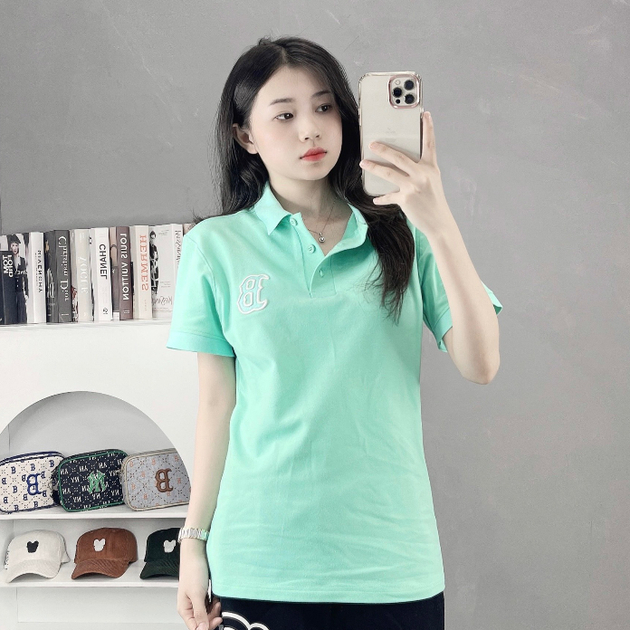 Áo Polo nam nữ MLB Basic nhiều màu Cotton cá sấu hàng xuất dư cao cấp phong cách Hàn Quốc