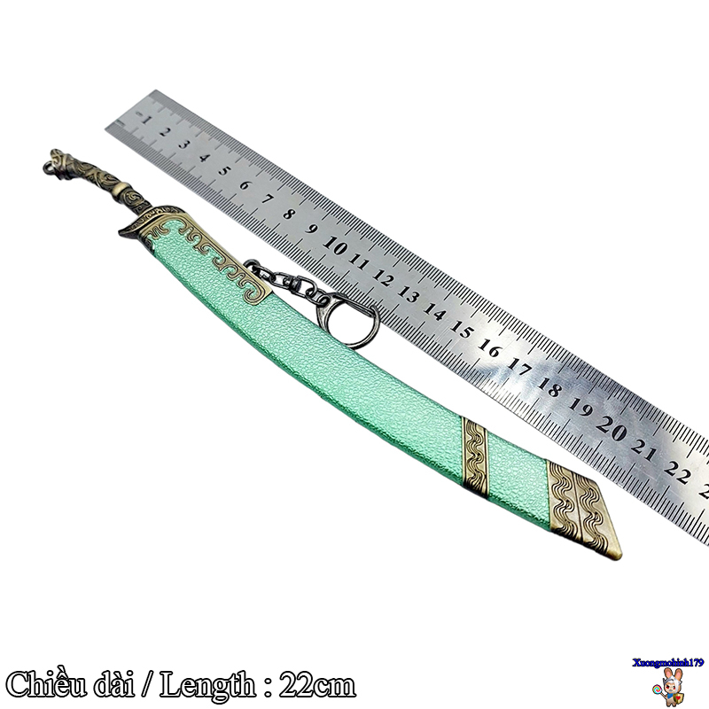 Mô hình sưu tầm phim Hữu Phỉ Chu Phỉ Phá Tuyết đao kim loại 22cm