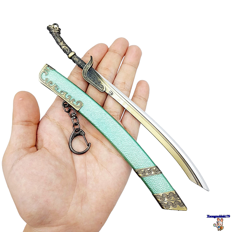 Mô hình sưu tầm phim Hữu Phỉ Chu Phỉ Phá Tuyết đao kim loại 22cm