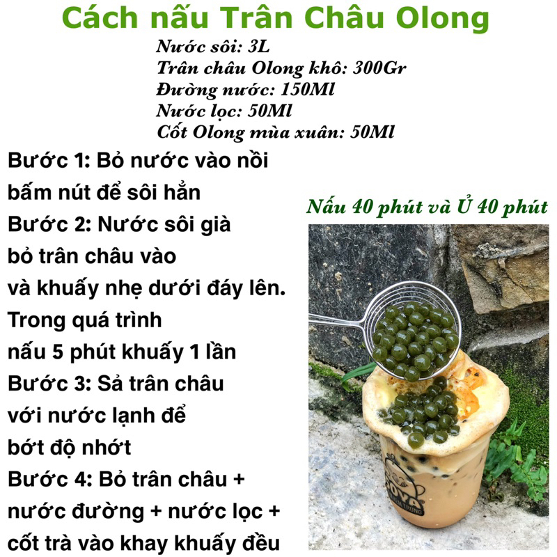 Trân Châu Olong Mochi - Trân Châu Trà