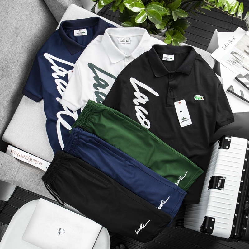 BỘ THỂ THAO NAM POLO CÁ SẤU PHỐI MÀU CAO CẤP CO GIÃN 4 CHIỀU , THẤM HÚT MỒ HÔI-HÀNG CHẤT LƯỢNG CAO | BigBuy360 - bigbuy360.vn